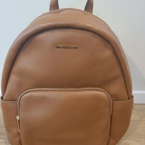 Michael Kors Tan Leather Backpack